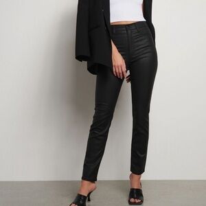 Dynamite Rosie Faux Leather Pant in Black Sz 29